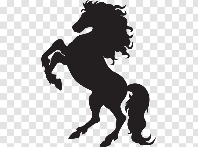Horse Stallion Rearing Silhouette Clip Art Transparent PNG