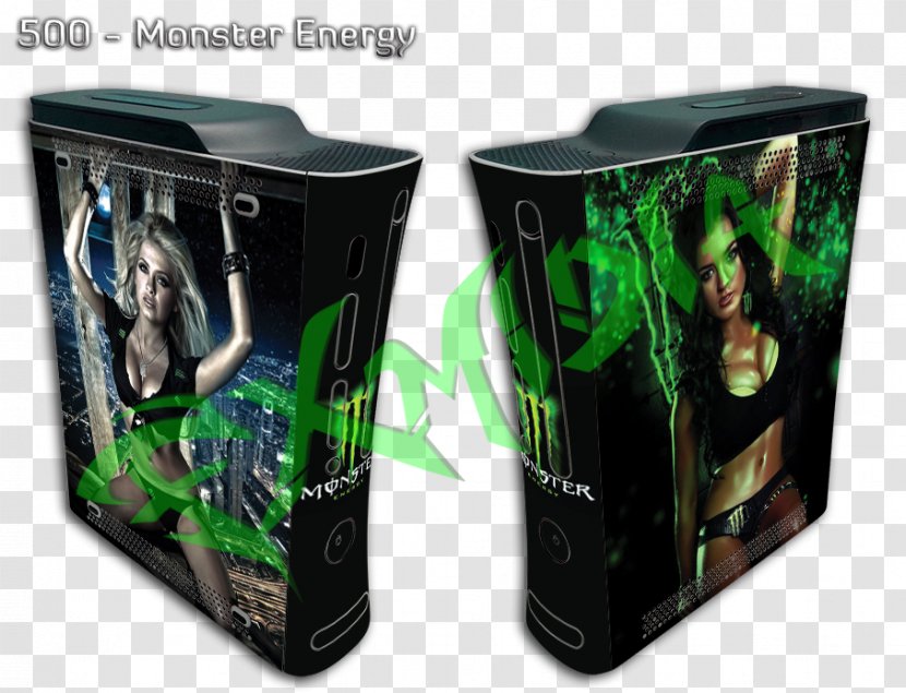 Xbox 360 Video Game Consoles - Home Console Accessory - Monster Energy. Transparent PNG
