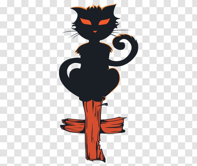 Kitten Black Cat Whiskers Clip Art - Halloween Pics Transparent PNG