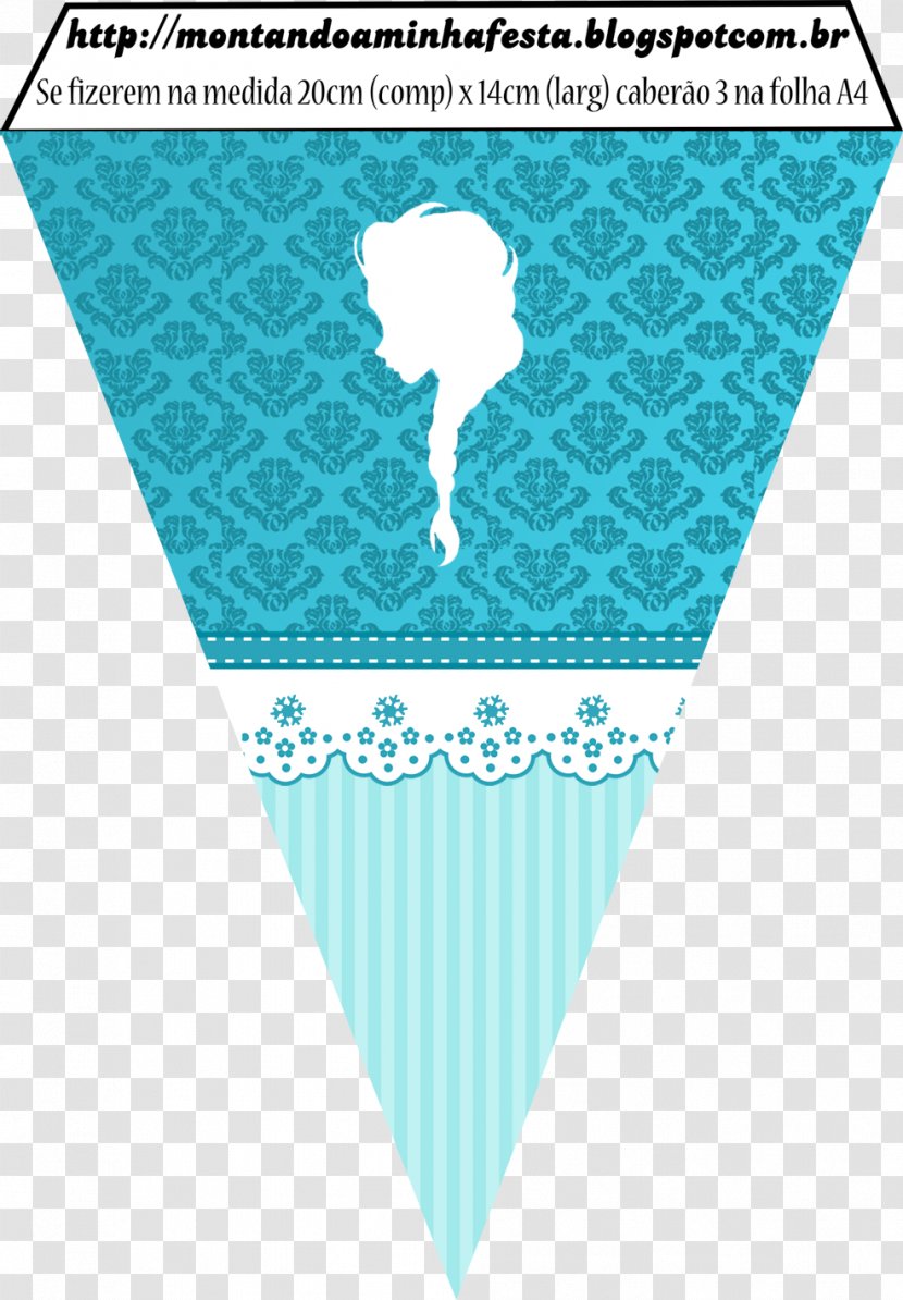 Turquoise Flag Bunting Party - Aqua Transparent PNG
