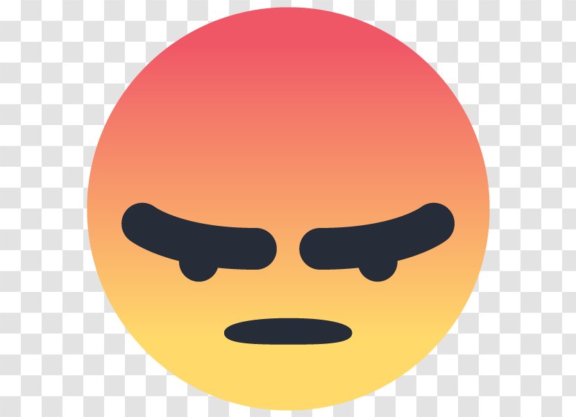 Facebook Emoticon Smiley - Head - Angry Transparent PNG