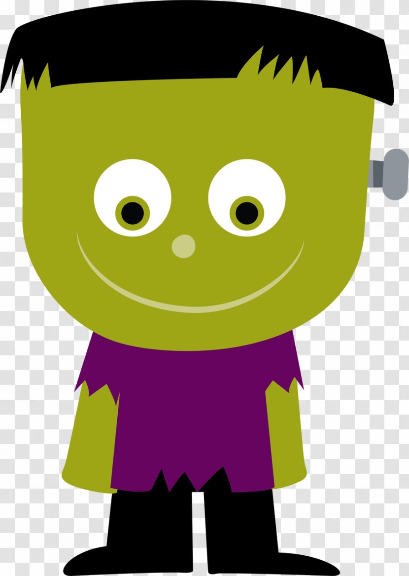 Monster Cartoon - Smile - Green Transparent PNG