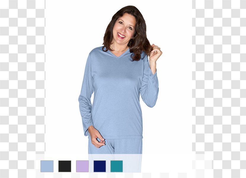 Long-sleeved T-shirt Nightshirt Pajamas - Longsleeved Tshirt - Long Sleeve T Shirt Transparent PNG