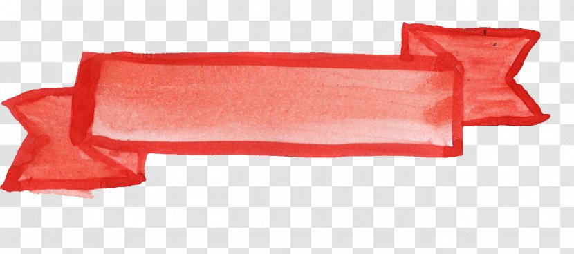 Paper Ribbon Banner Clip Art - Red Transparent PNG