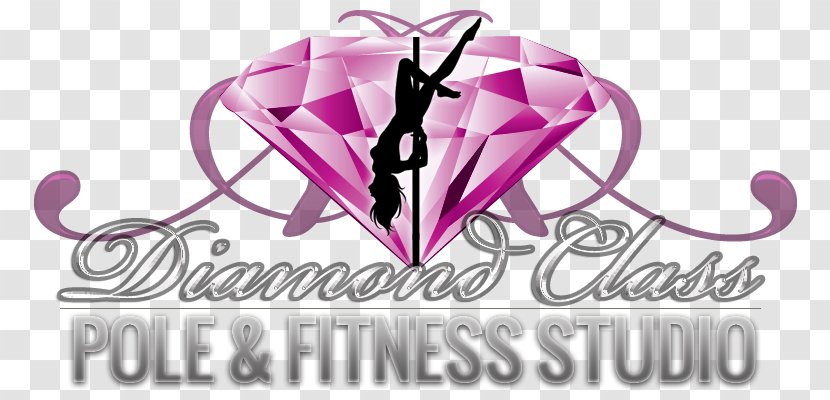 Logo Diamond Class Pole Dance And Fitness Studio Hobart - Purple - Dancer Transparent PNG