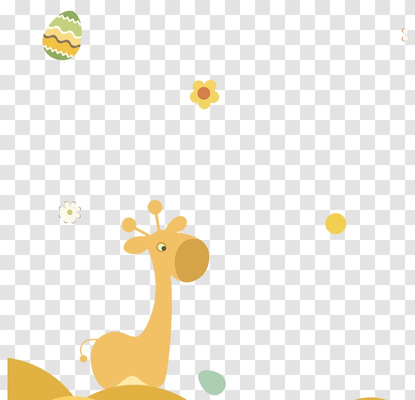 Giraffe Desktop Wallpaper Clip Art - Yellow - Cartoon Promotions Main Map Background Free Download Transparent PNG