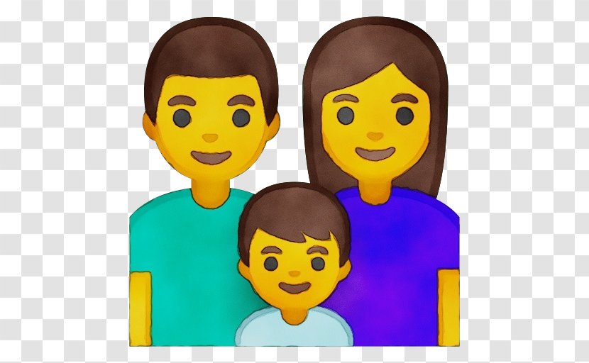Happy Family Cartoon - Love - Gesture Style Transparent PNG