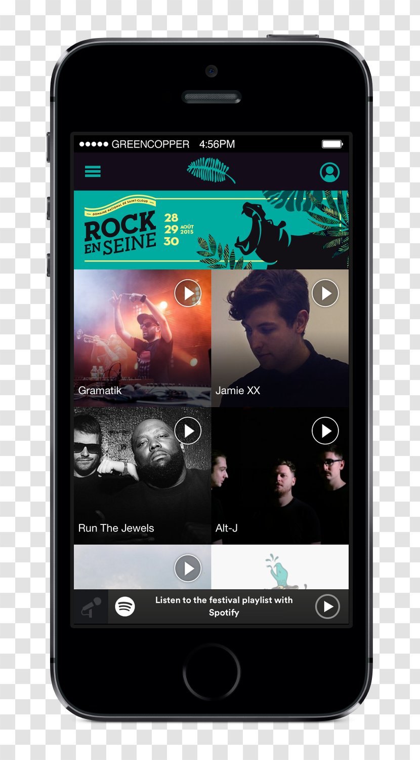 Feature Phone Smartphone 2015 Rock En Seine Handheld Devices Mobile Phones - Media Player - Concert Transparent PNG