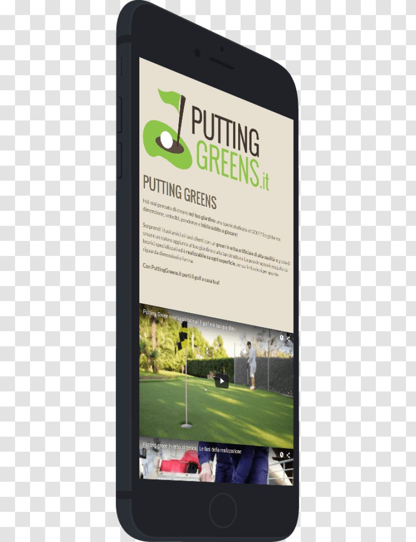 Smartphone Display Advertising Multimedia Brand - Mobile Phone - Putting Green Transparent PNG