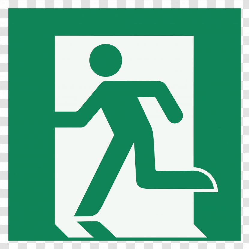 Emergency Exit Sign Evacuation Safety - Grass Transparent PNG