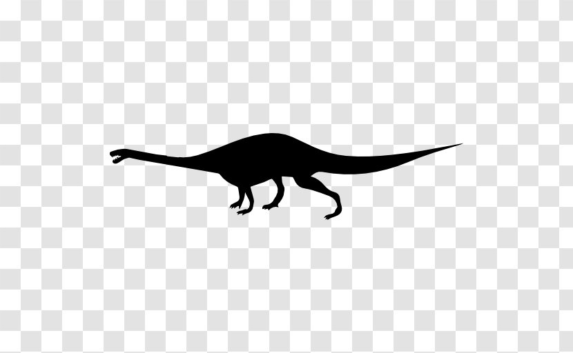 Dinosaur Tyrannosaurus Massospondylus Velociraptor Guanlong - Black And White - Vector Transparent PNG