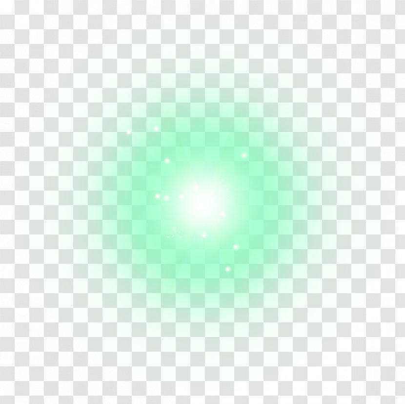 Light Green White Point Halo - Effect Element Transparent PNG
