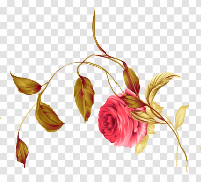 Flower Ink Clip Art - Color Transparent PNG