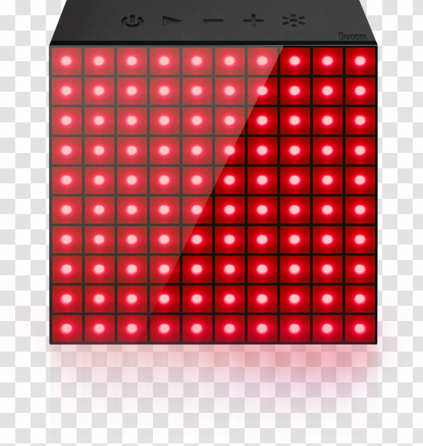Divoom AuraBox Loudspeaker Display Device LED ONBEAT-500 - Red Transparent PNG