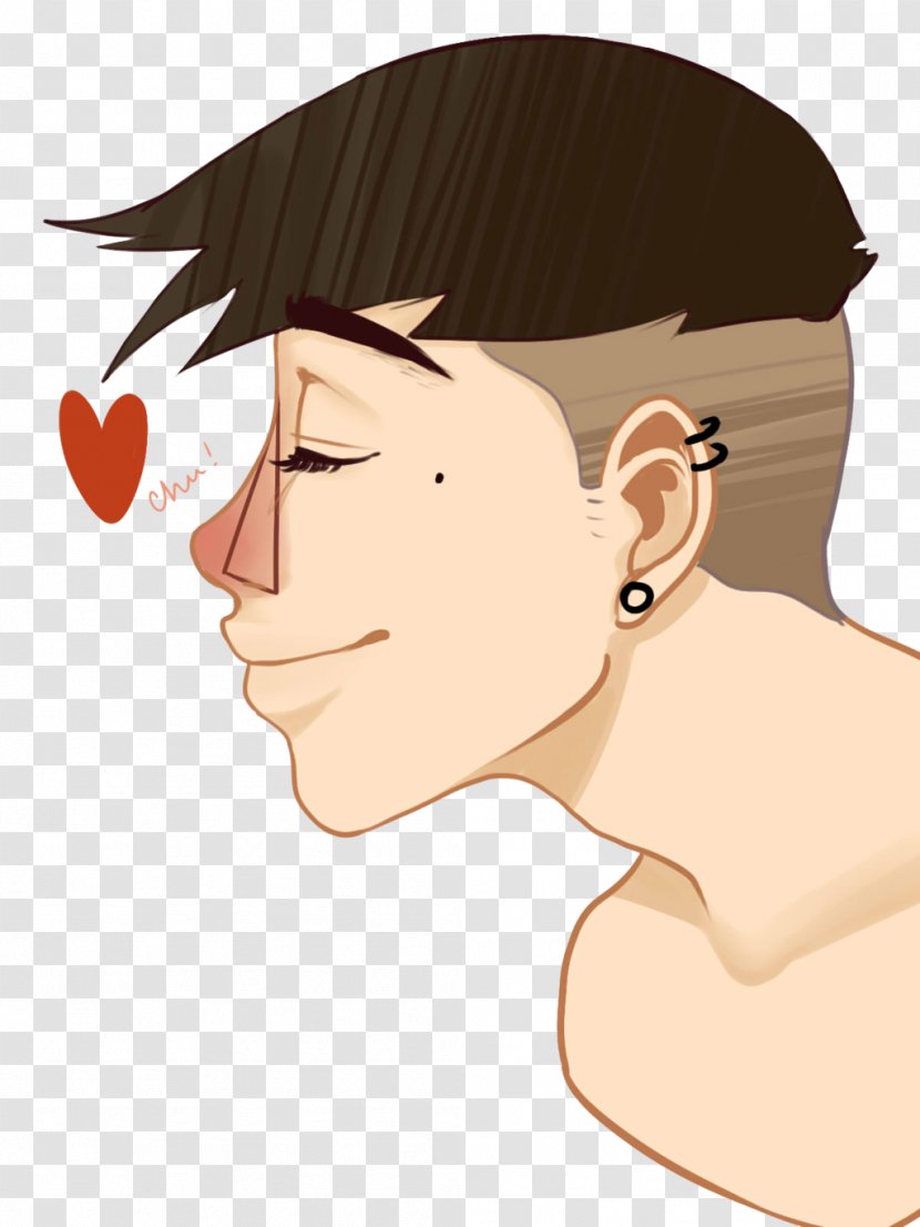 Ear Forehead Cheek Chin Eyebrow - Heart - Moldy Transparent PNG