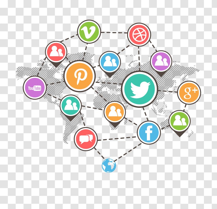 Social Media Marketing Networking Service - Vector Network Transparent PNG