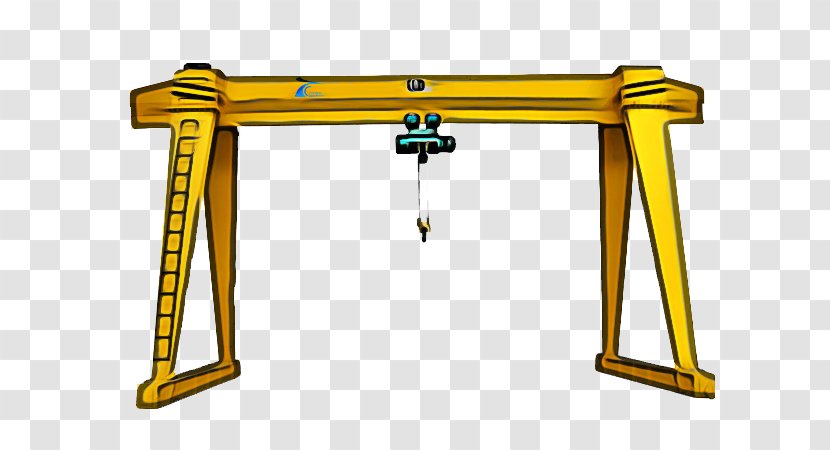 Table Background - Gantry Crane - Yellow Transparent PNG