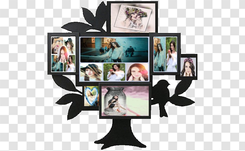 Birthday Photo Frame : Editor Collage Maker Photomontage Photography - Picture Frames - Blur Transparent PNG