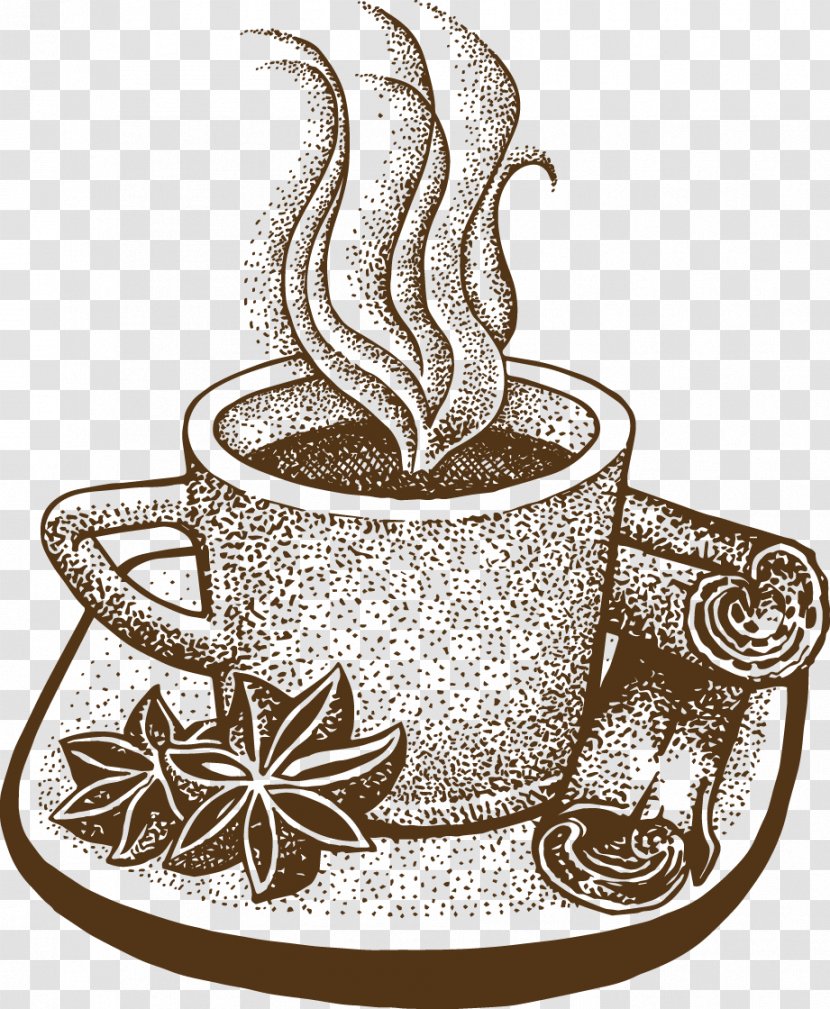 Coffee Cafe Euclidean Vector - Hot Picture Material Transparent PNG