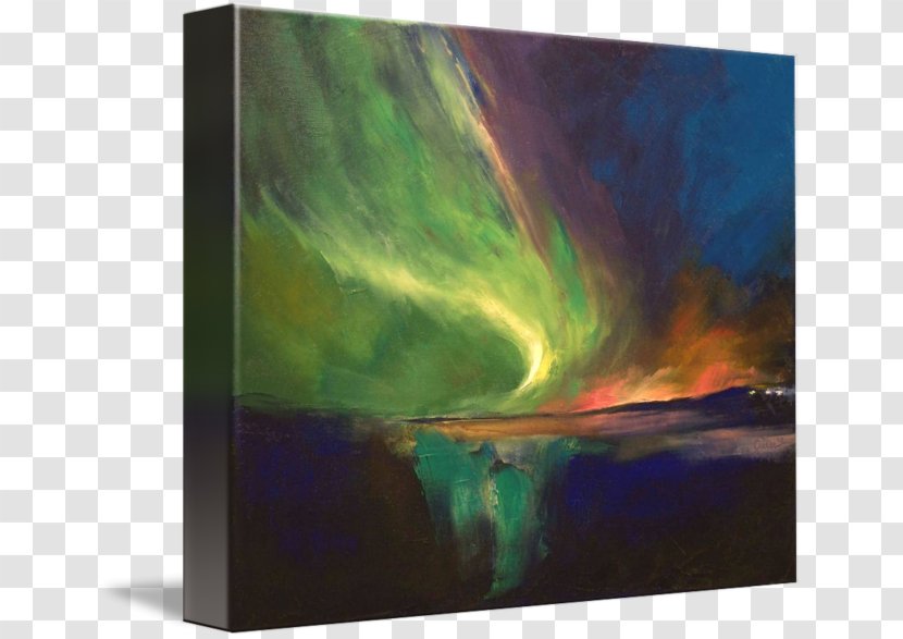 Painting Acrylic Paint Art Printmaking - Aurora Boreal Transparent PNG