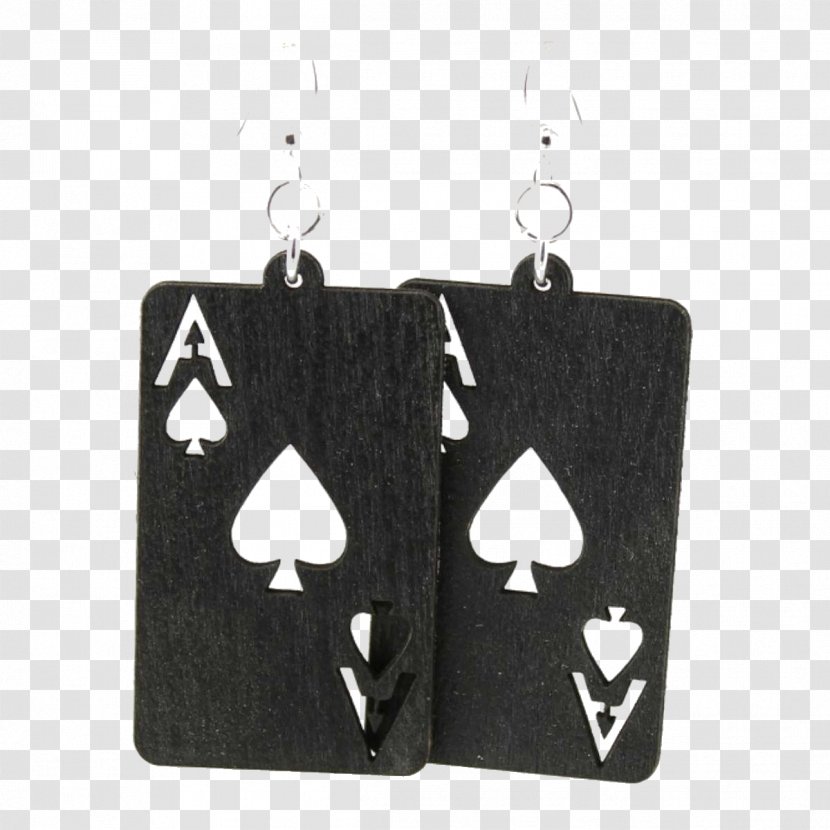 Earring Playing Card Ace Of Spades Jewellery - Cartoon - Jack Queen King Spade Cards Transparent PNG