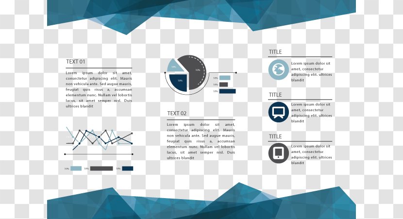 Paper Brochure Graphic Design - Information - Abstract Vector Polygon Trifold Transparent PNG