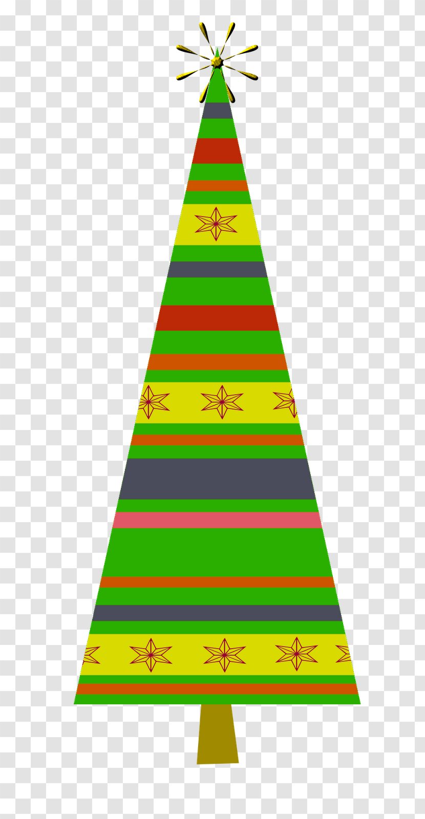 Christmas Tree Ornament Triangle Line - Day Transparent PNG