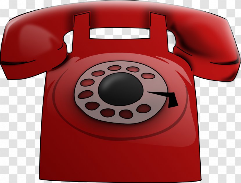 Telephone Rotary Dial Website Clip Art - Red Phone Cliparts Transparent PNG