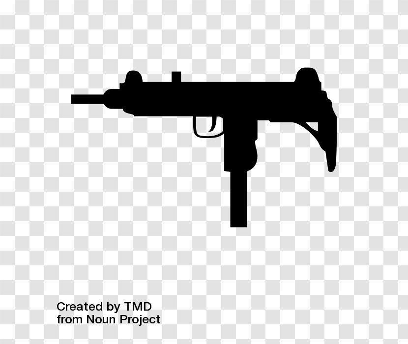 Uzi Submachine Gun Firearm - Flower - Machine Transparent PNG