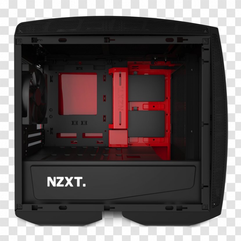 Computer Cases & Housings View 31 Tempered Glass Edition Mid Tower Chassis CA-1H8-00M1WN-00 NZXT Manta Matte Black/Red Mini-ITX Case USB 3.0 (CA-MANTW-M2) - Multimedia Transparent PNG