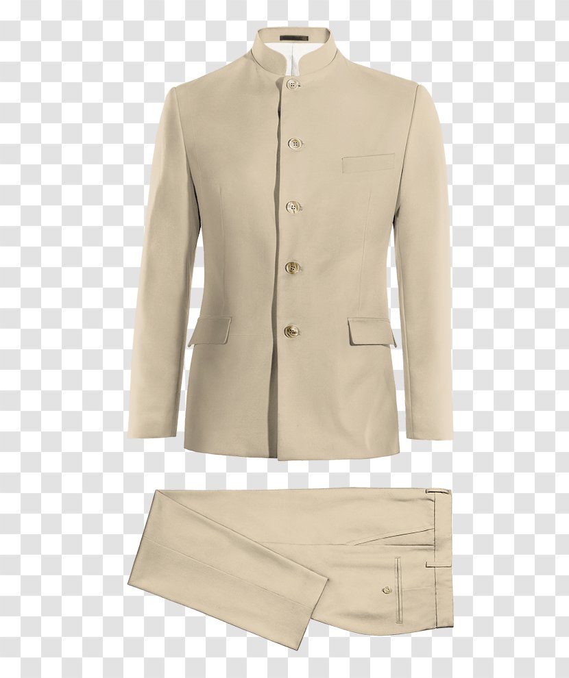 Suit Double-breasted Blazer Seersucker Jacket - Beige Transparent PNG