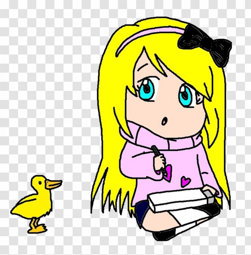 Duck Drawing Kawaii Clip Art - Flower Transparent PNG