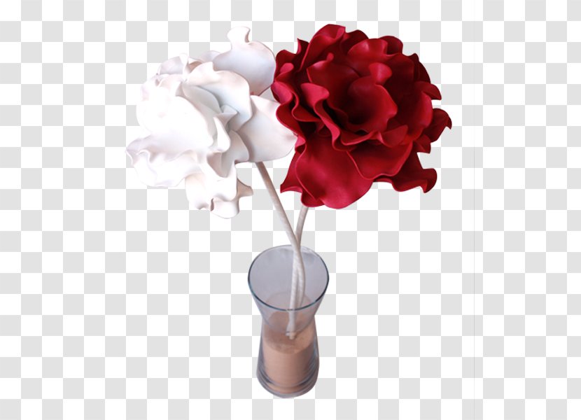 Garden Roses Cut Flowers Vase - Flowerpot Transparent PNG