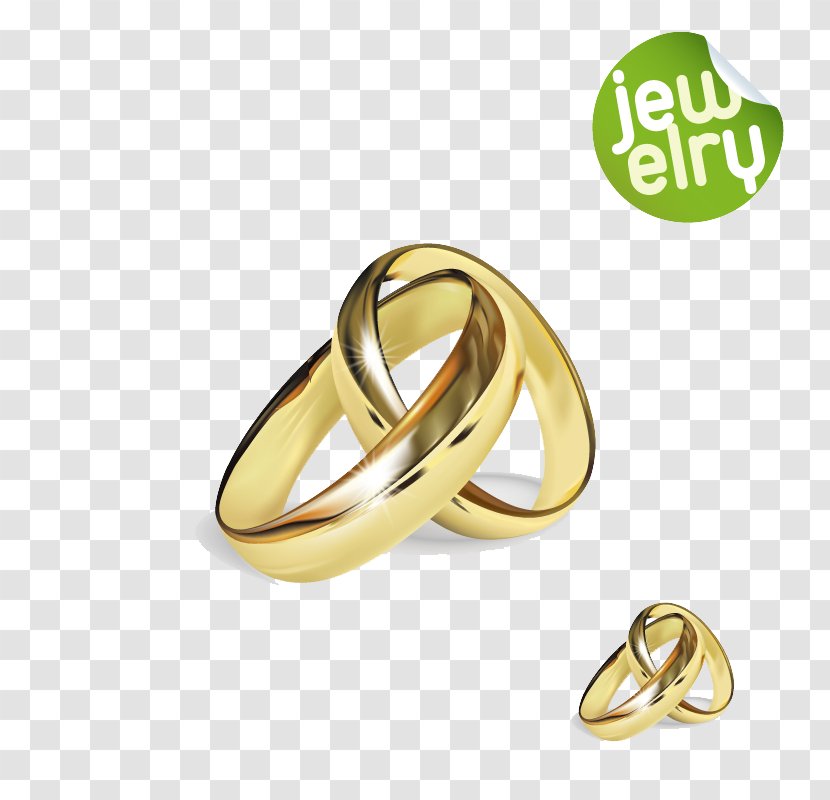 Wedding Ring Stock Photography Engagement - Exquisite Design Vector Material Transparent PNG