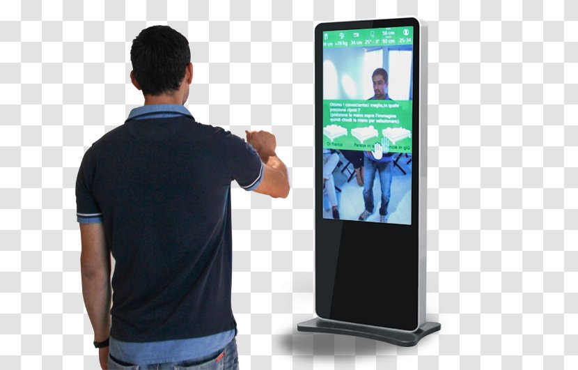 Flat Panel Display Interactive Kiosks Advertising Multimedia - Interactivity - Italian Gesture Transparent PNG