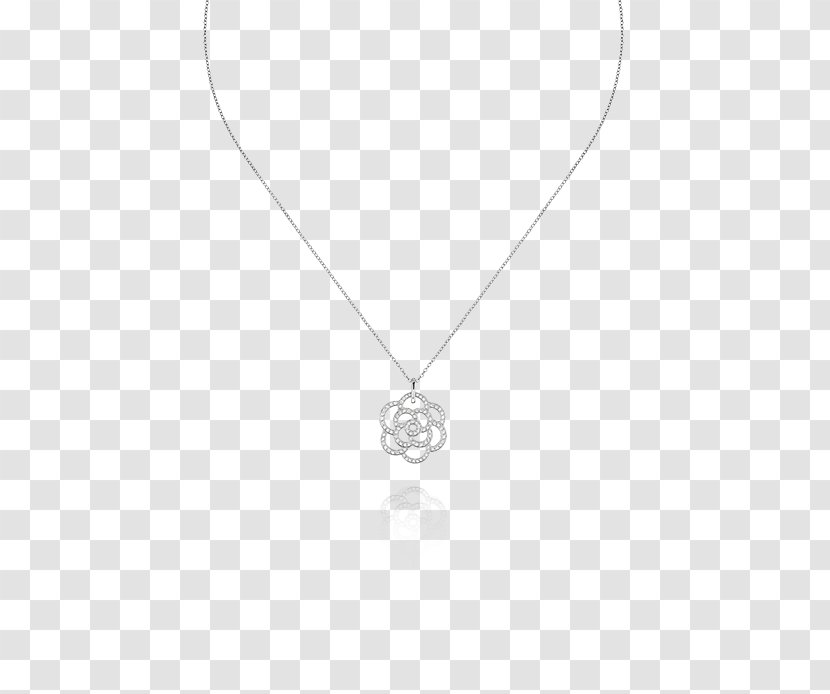 Necklace White Pendant Pattern - Body Piercing Jewellery - Flower Transparent PNG