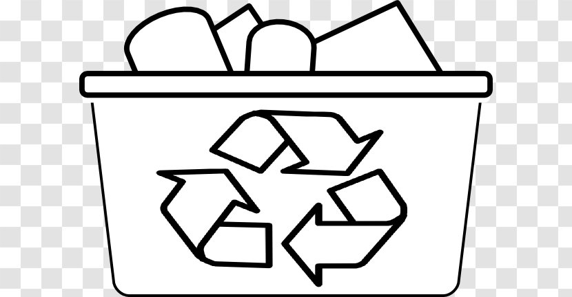 Recycling Bin Rubbish Bins & Waste Paper Baskets Symbol Clip Art - Plastic Bottle - Line Transparent PNG