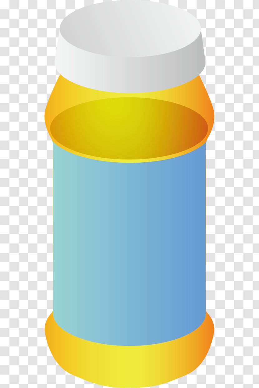 Bottle Frasco - Yellow - Material Picture Transparent PNG