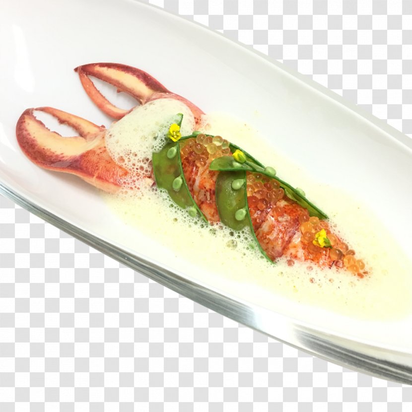 Lobster Confit Seafood Cream Dish - Garnish - Boston Transparent PNG