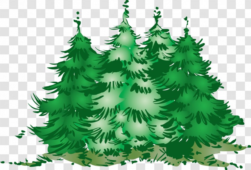 Decimal New Year Tree Clip Art - Fir Transparent PNG