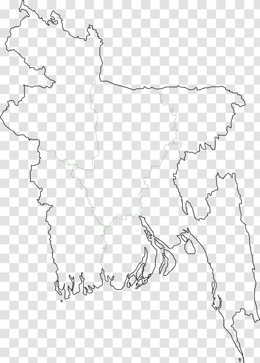 Chittagong Mapa Polityczna Blank Map Vector - Area - Physical Transparent PNG