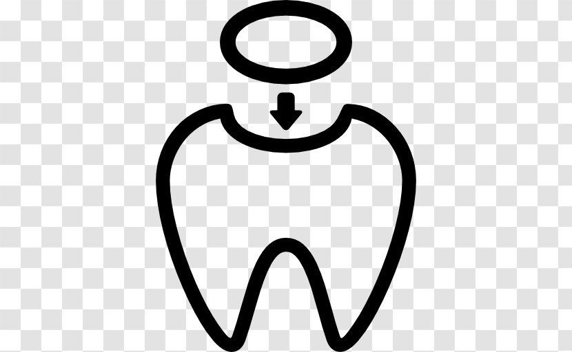 Dental Restoration Dentistry Human Tooth - Black And White - Crown Transparent PNG