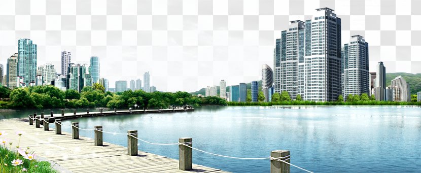 City Software Landscape Download - Urban Design - Lake View Garden Transparent PNG