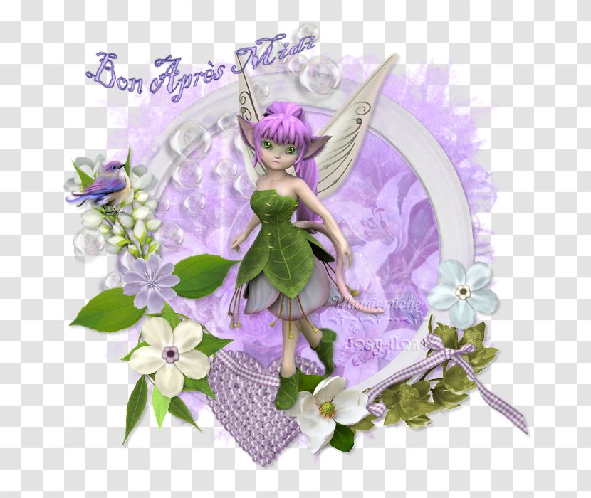 Fairy Flowering Plant Lilac Figurine Transparent PNG