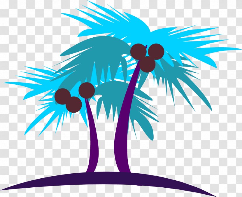 Coconut Tree - Flower - Vector Material Transparent PNG