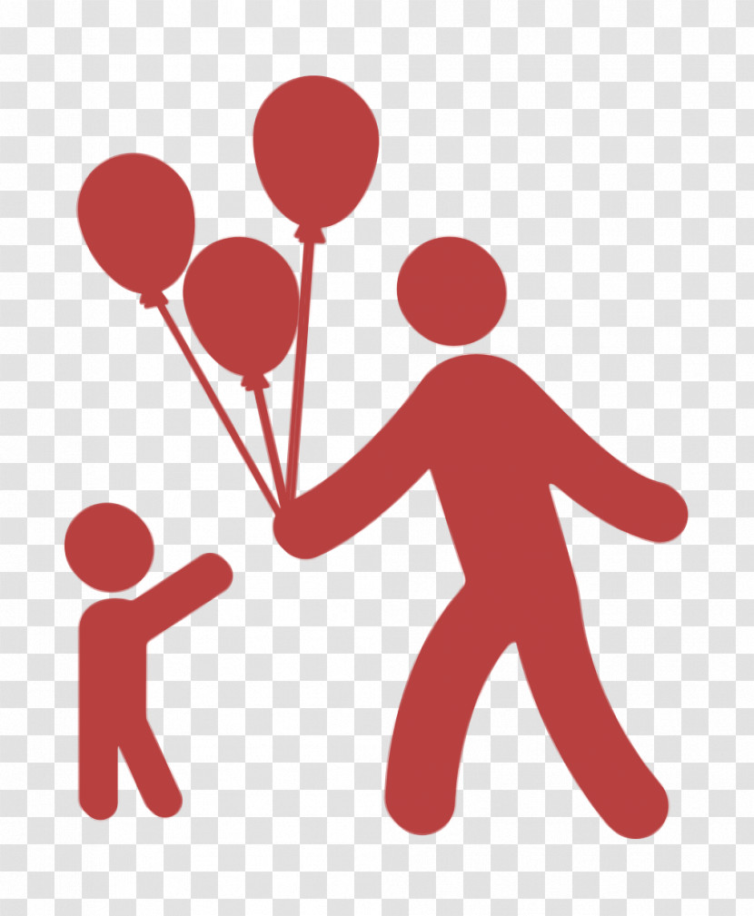 Man Child And Balloons Icon People Icon Child Icon Transparent PNG