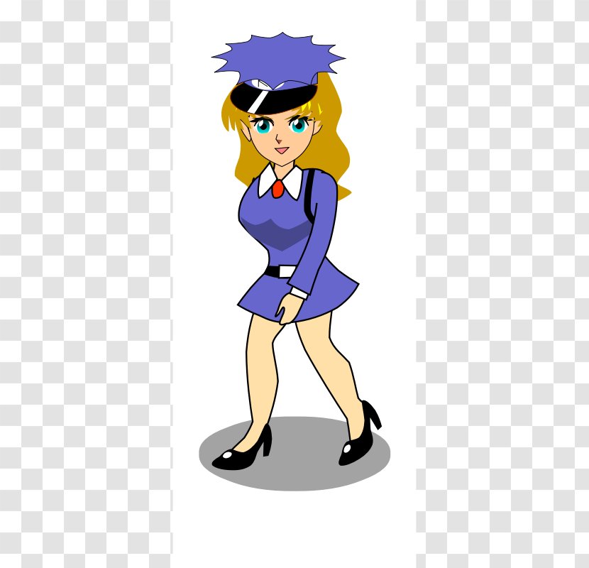 Police Officer Animation Cartoon Clip Art - Heart - Policewoman Cliparts Transparent PNG