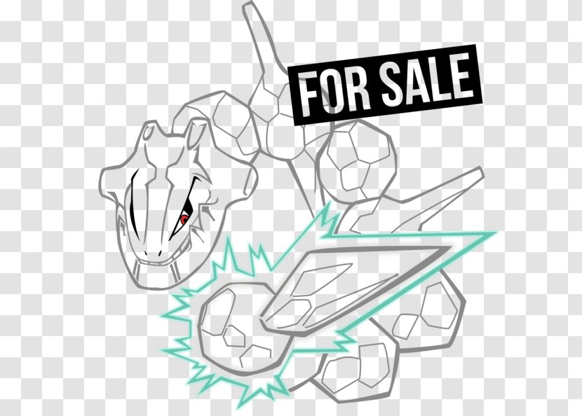 Steelix Tattoo Line Art Onix - Ht Transparent PNG