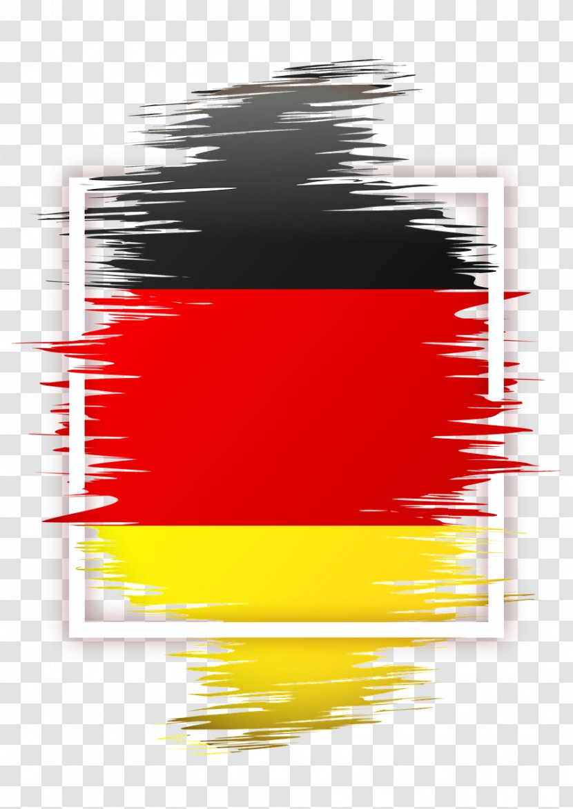 Flag Of Germany Sticker Football - Tricolour Transparent PNG
