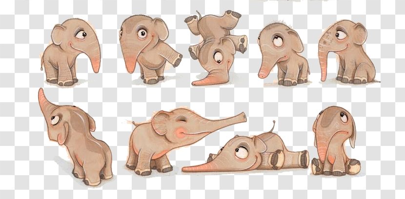 Elephant Graphic Design Illustration - Ear - Cute Little Transparent PNG